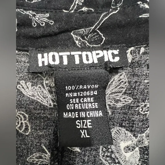 Hot topic button down forestcore crop shirt - Picture 4 of 7